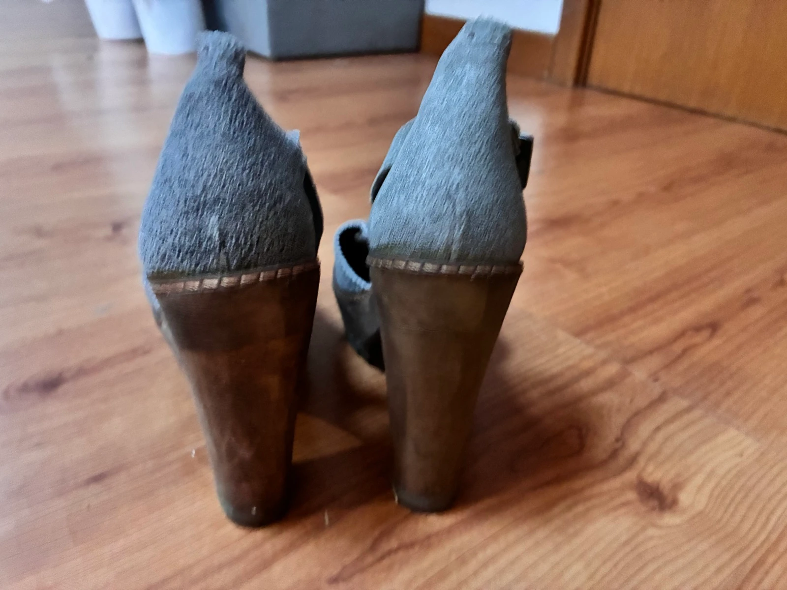 Chaussures à Talons Gris en Daim | Taille 37 | Élégantes – photo 5